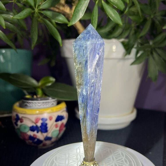 Kyanite Crystal Meditation Wand‎ Scepter - Picture 6 of 14